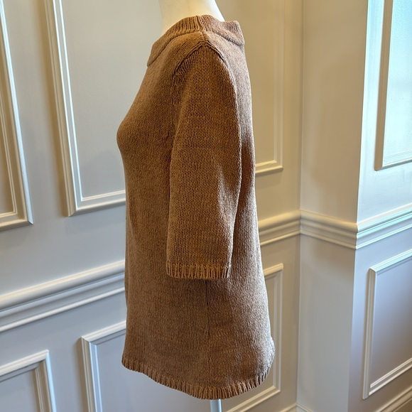 Talbot’s Tan Short Sleeve Sweater - Picture 6 of 8
